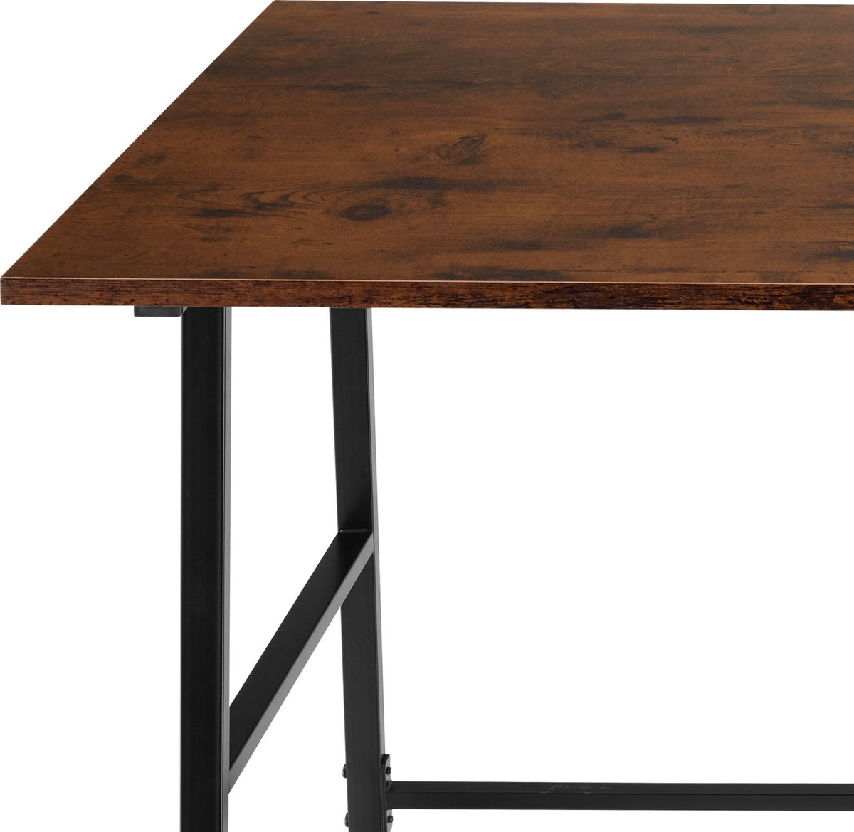 Tectake - Bureau Paisley 120x50x73,5cm - Indrustrieel Donker - 404696 - Bruin