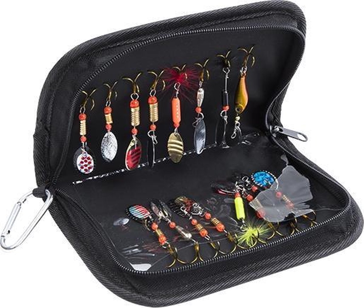 Haushalt 66249 - Vis Accessoires - Blinkerset Met Tas - 16 Verschillende Blinkers