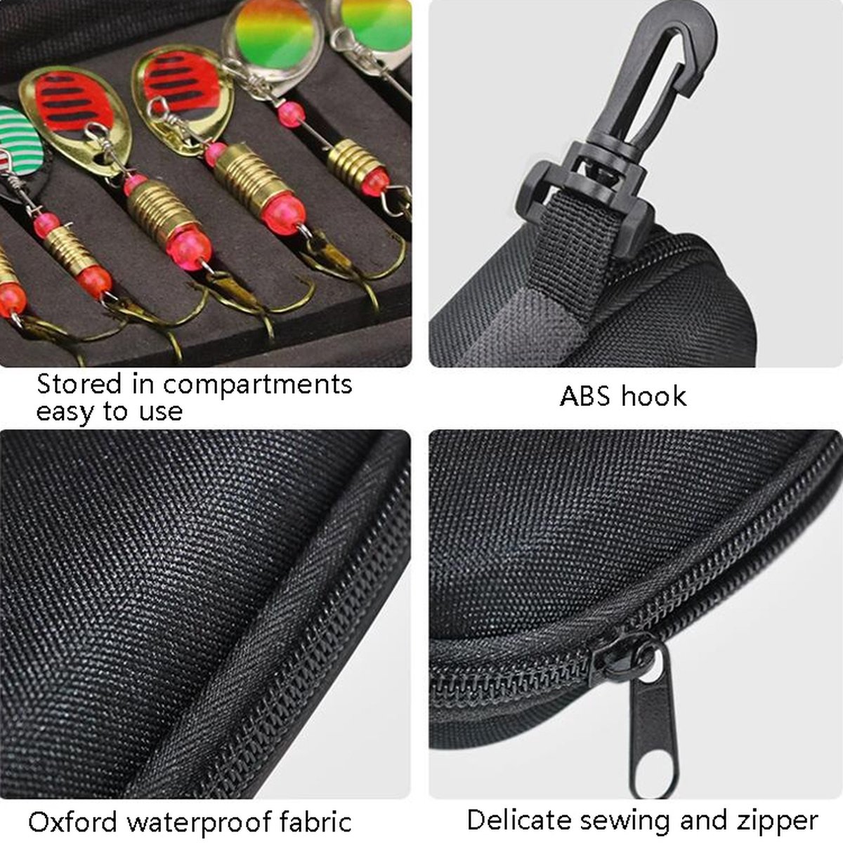 Haushalt 66249 - Vis Accessoires - Blinkerset Met Tas - 16 Verschillende Blinkers