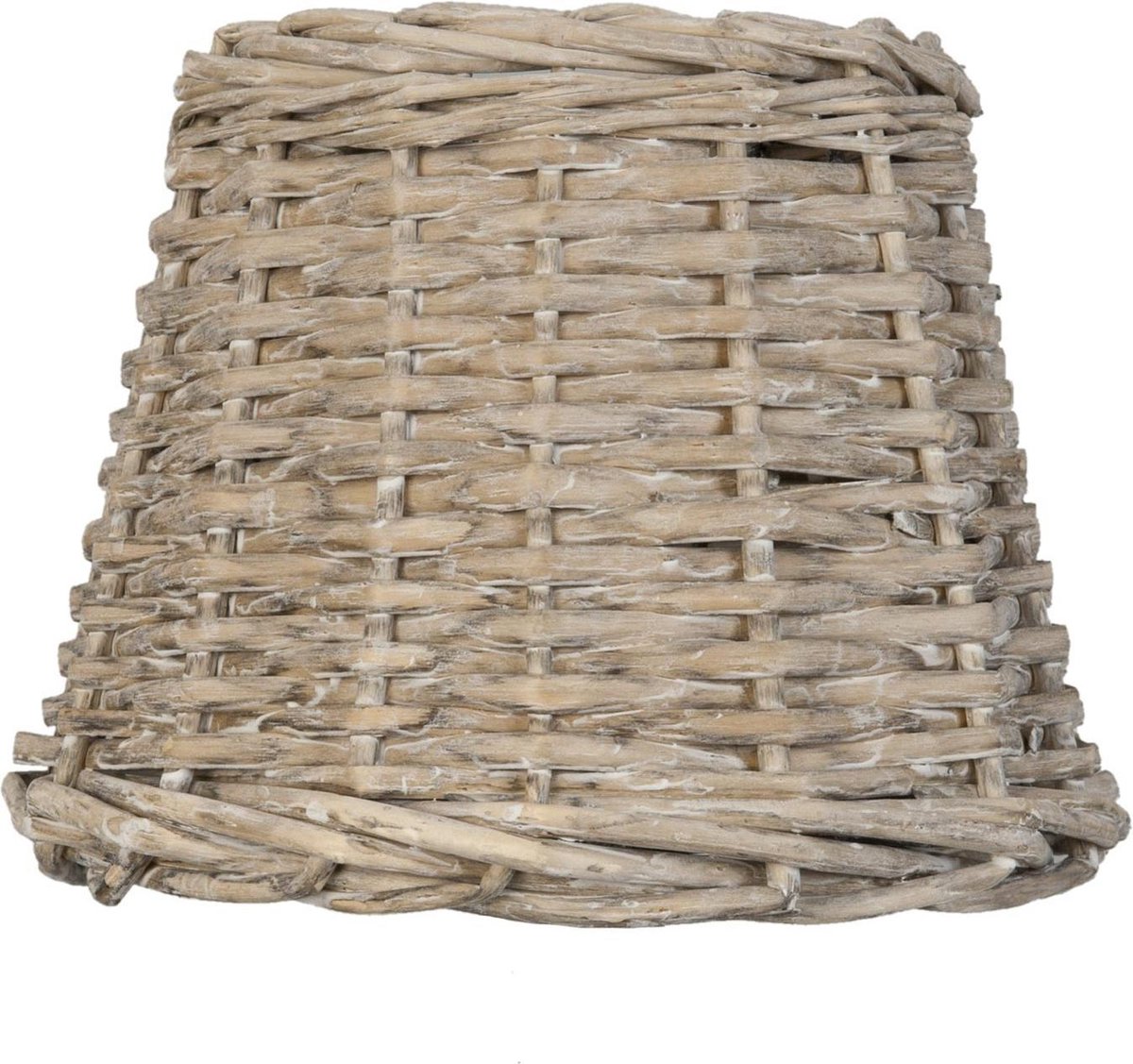 Clayre & Eef Lampenkap ø 20x15 Cm/e27 Rotan - Grijs