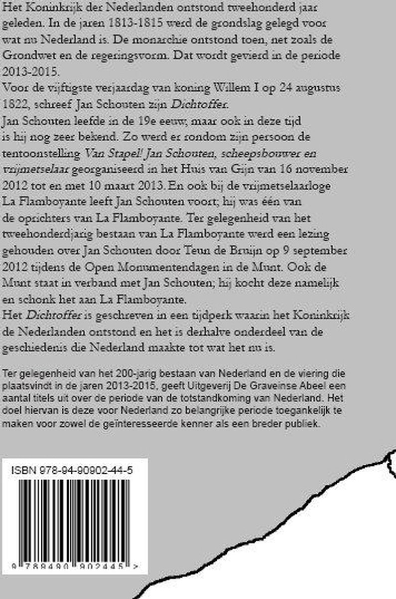Uitgeverij De Graveinse Abeel Dichtoffer voor koning Willem I