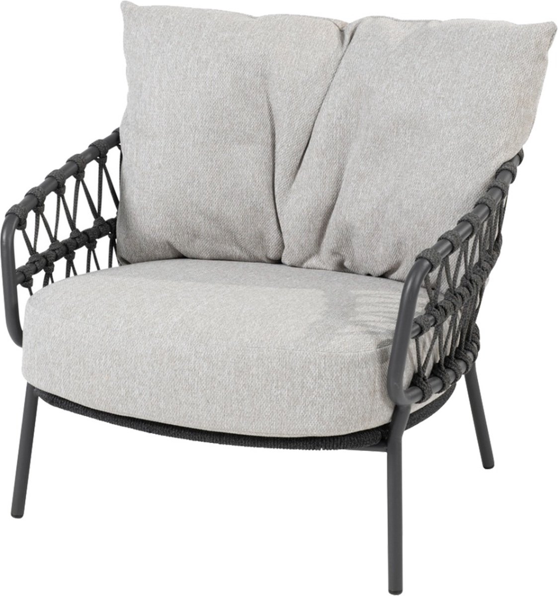 4 Seasons Outdoor 4 Seasons Calpi Loungestoel - Antraciet - Grijs