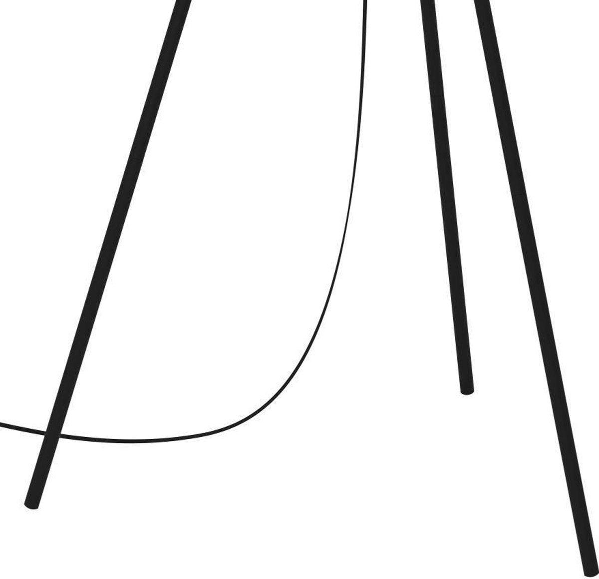 EGLO Castanuelo Vloerlamp - E27 - 152 Cm - Zwart/goud