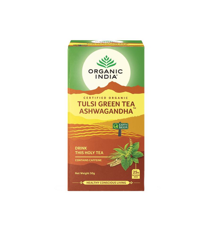 Organic India Tulsi green ashwagandha bio thee