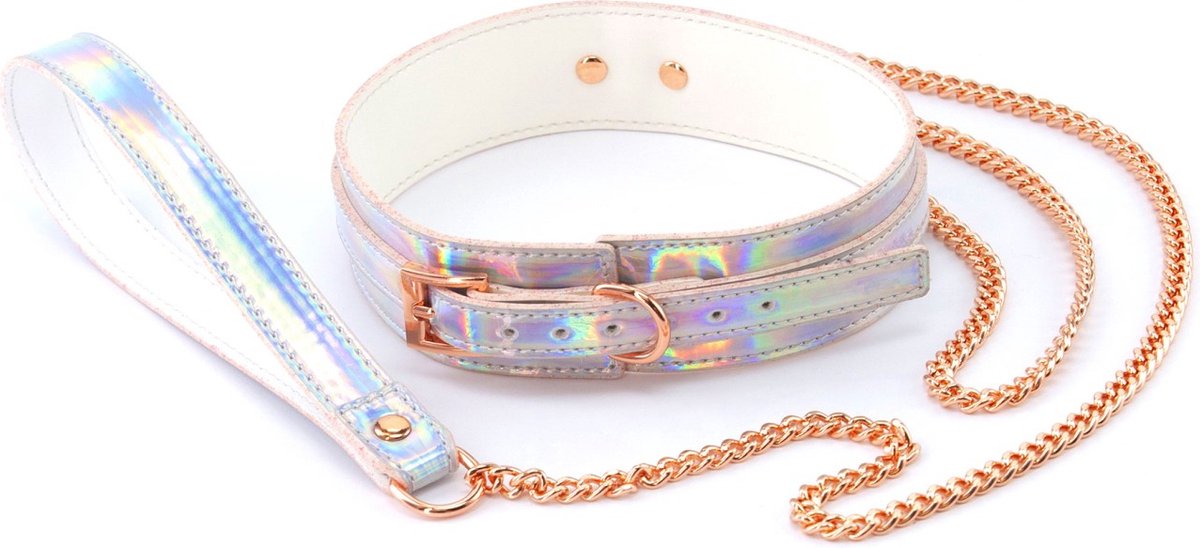 Cosmo holografische halsband met ketting