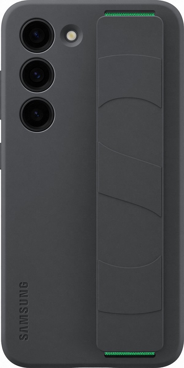 Samsung Galaxy S23 Siliconen Hoesje met Band - Zwart