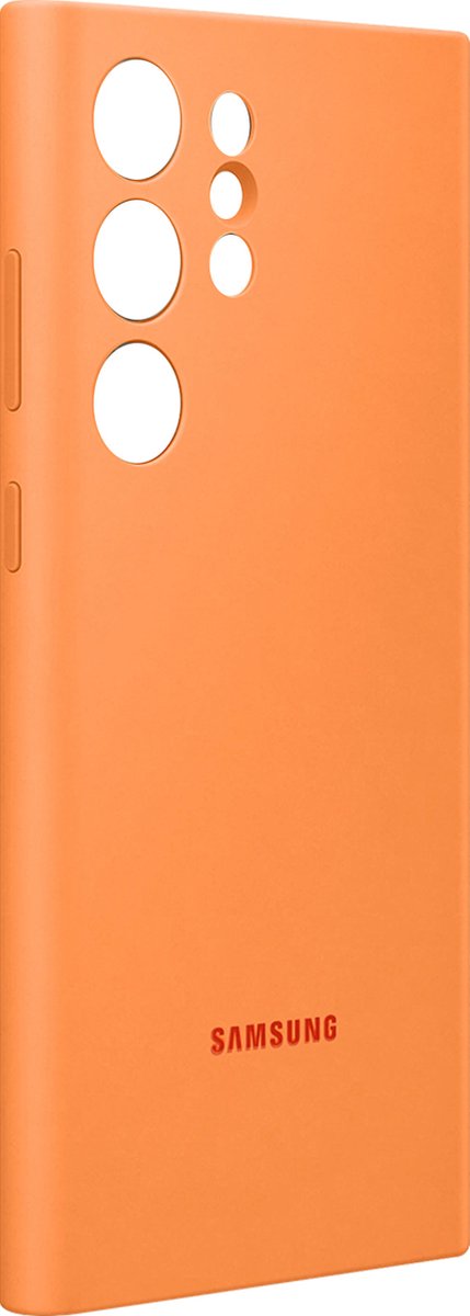 Samsung Galaxy S23 Ultra Siliconen Hoesje - Oranje