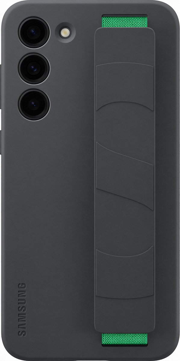 Samsung Galaxy S23 Plus Siliconen Hoesje met Band - Zwart