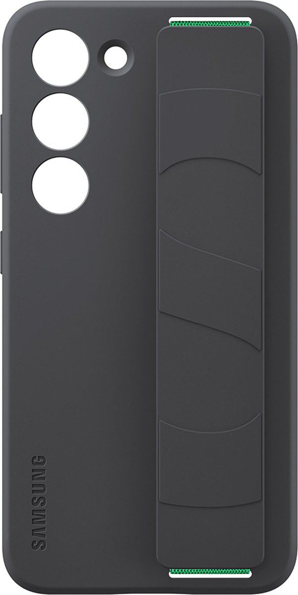 Samsung Galaxy S23 Plus Siliconen Hoesje met Band - Zwart