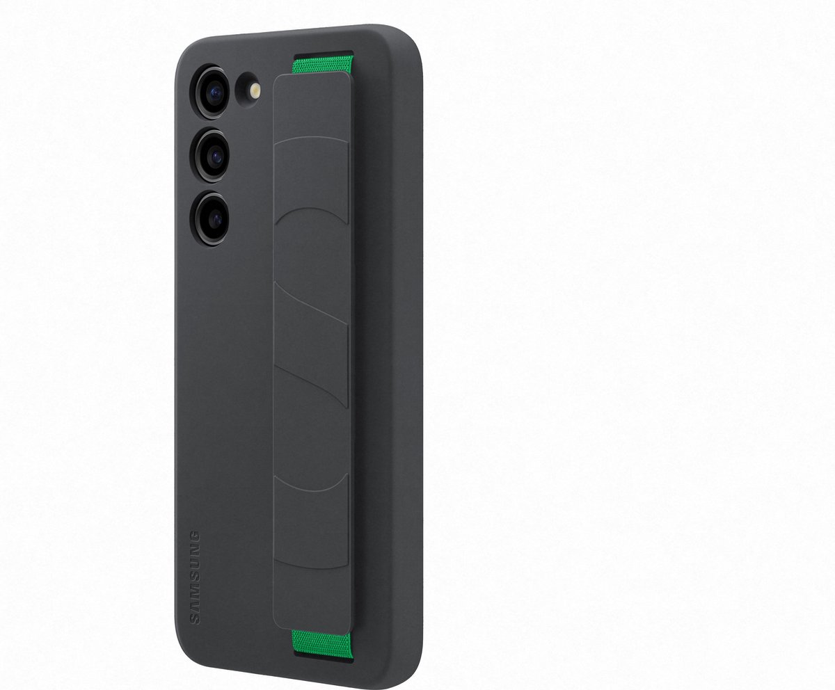 Samsung Galaxy S23 Plus Siliconen Hoesje met Band - Zwart