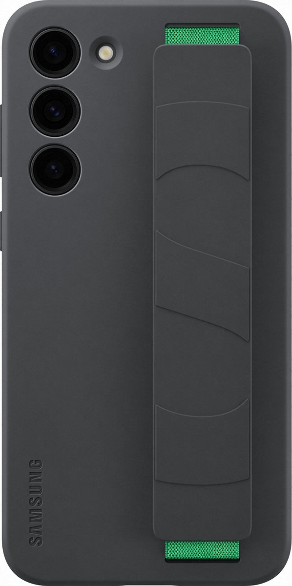 Samsung Galaxy S23 Plus Siliconen Hoesje met Band - Zwart