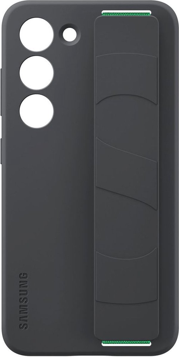 Samsung Galaxy S23 Plus Siliconen Hoesje met Band - Zwart