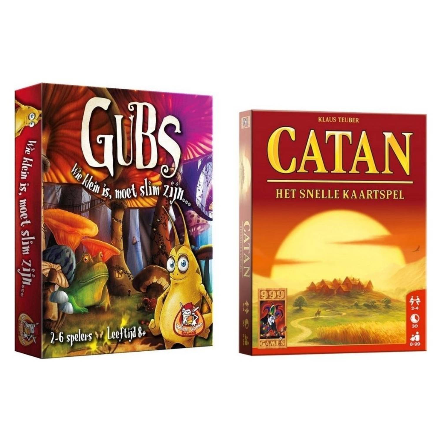 Spellenset - 2 Stuks - Kaartspel - Gubs & Catan: Het Snelle Kaartspel