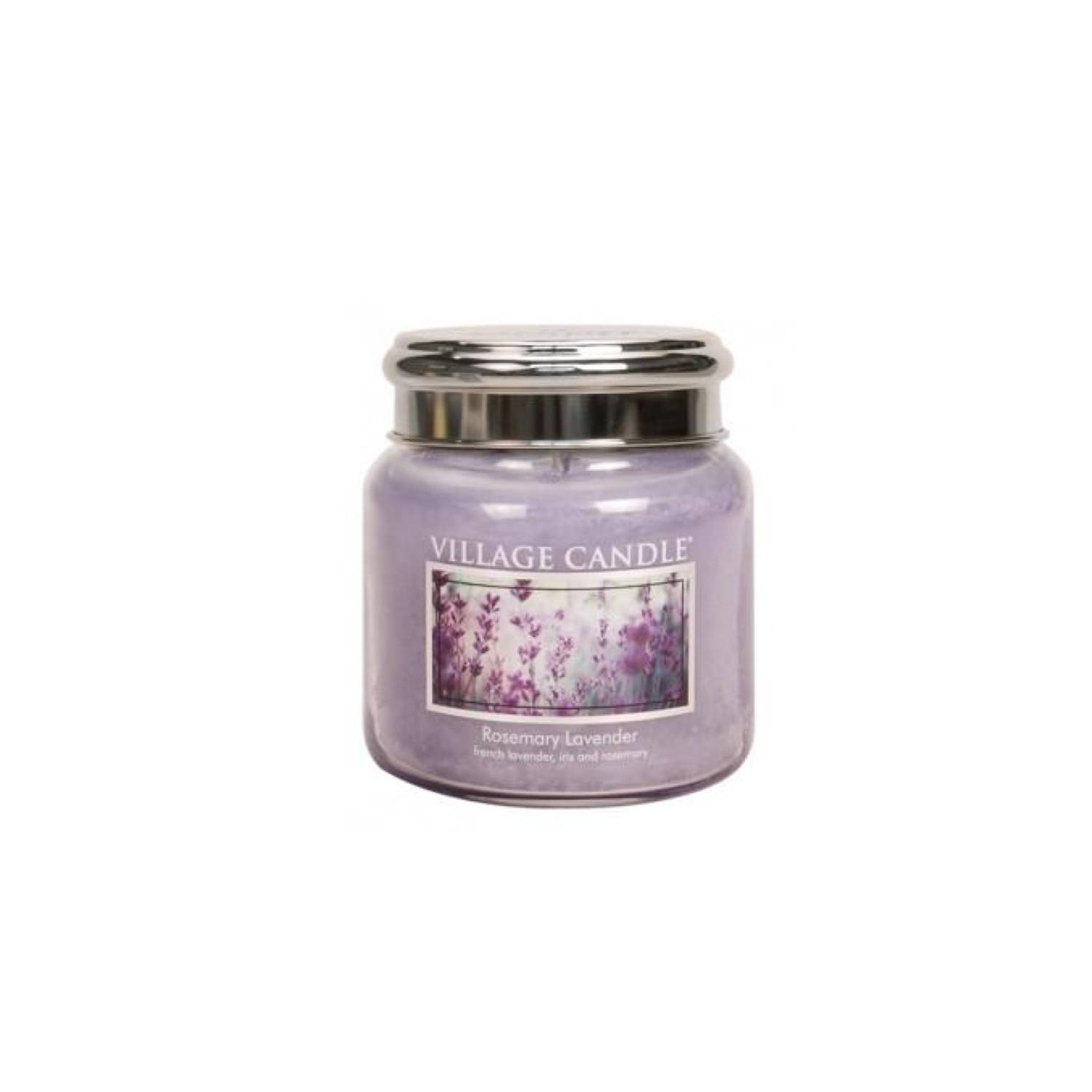 Village Candle Medium Jar Lavender - De Rustgevende Geur Van Lavendel - Paars