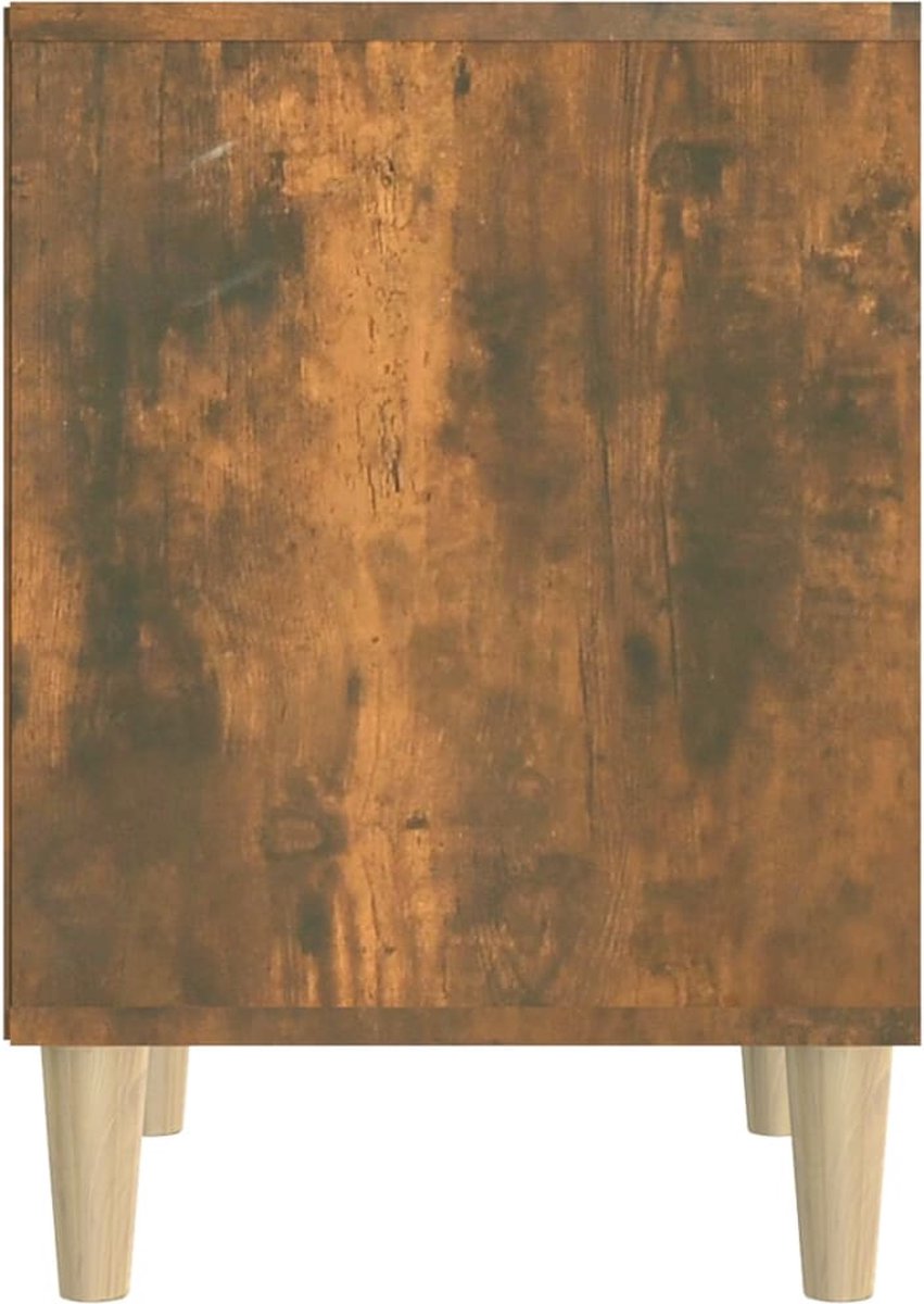 Vidaxl Nachtkastje 40x35x50 Cm Gerookt Eikenkleurig - Bruin