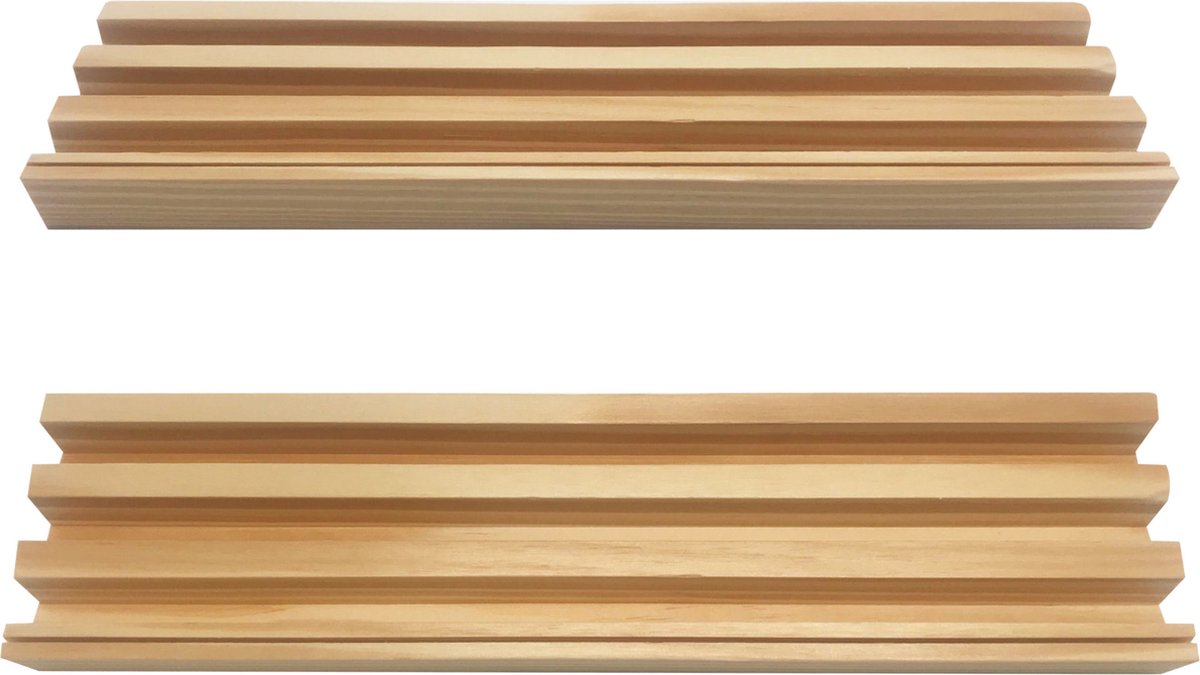 Engelhart 8x Speelkaarten Houders Hout 26 Cm Inclusief 54 Speelkaarten Blauw - Speelkaarthouders - Bruin