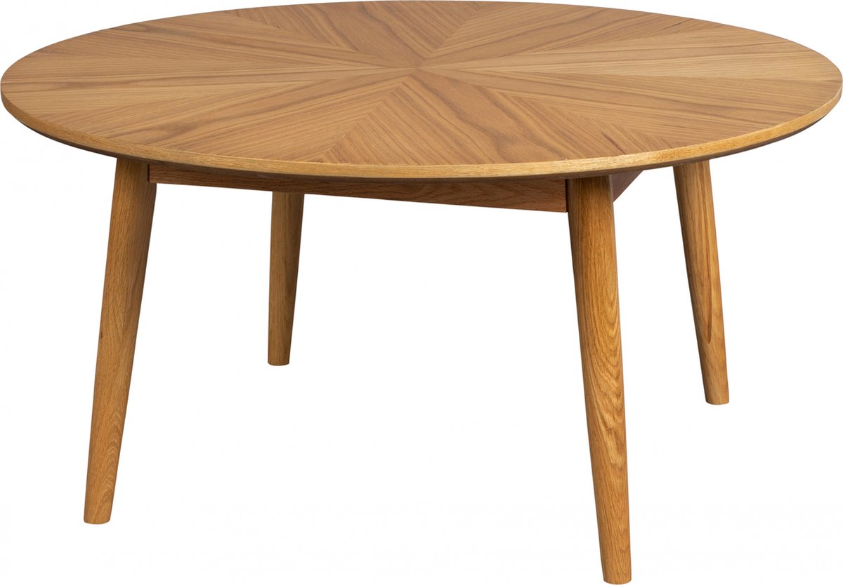 Giga Meubel Gm Salontafel 80cm Eikenhout - Naturel - Salontafel Fabio - Bruin