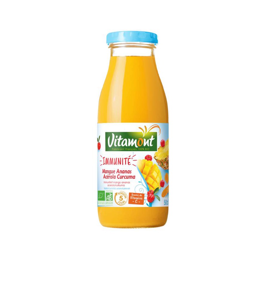 Vitamont 5 days drink immuun mango ananas acerola curcuma