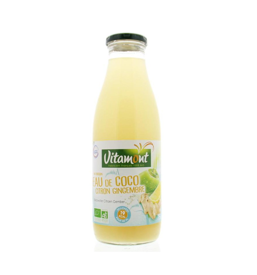 Vitamont Kokoswater citroen gember bio