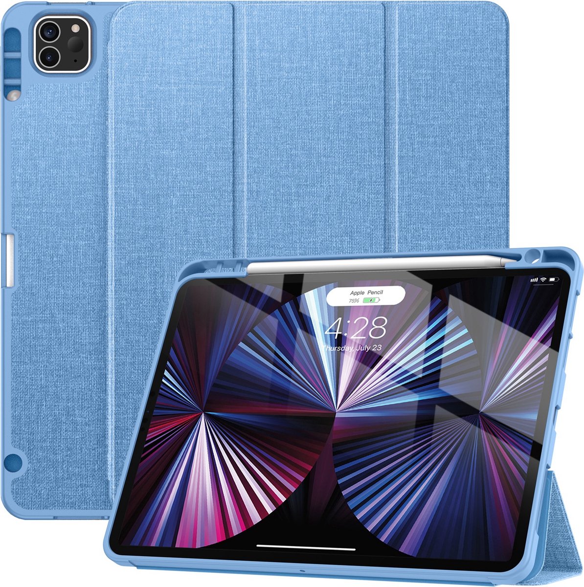 Solidenz TriFold Hoes iPad Air 5 / Air 4 / iPad Pro 11 inch - Blauw