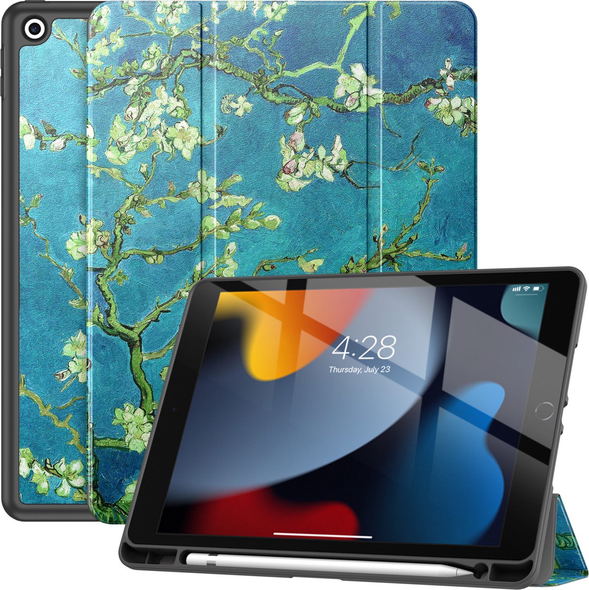 Solidenz TriFold Hoes iPad 9 / iPad 8 / iPad 7 - 10.2 inch - Sierkers
