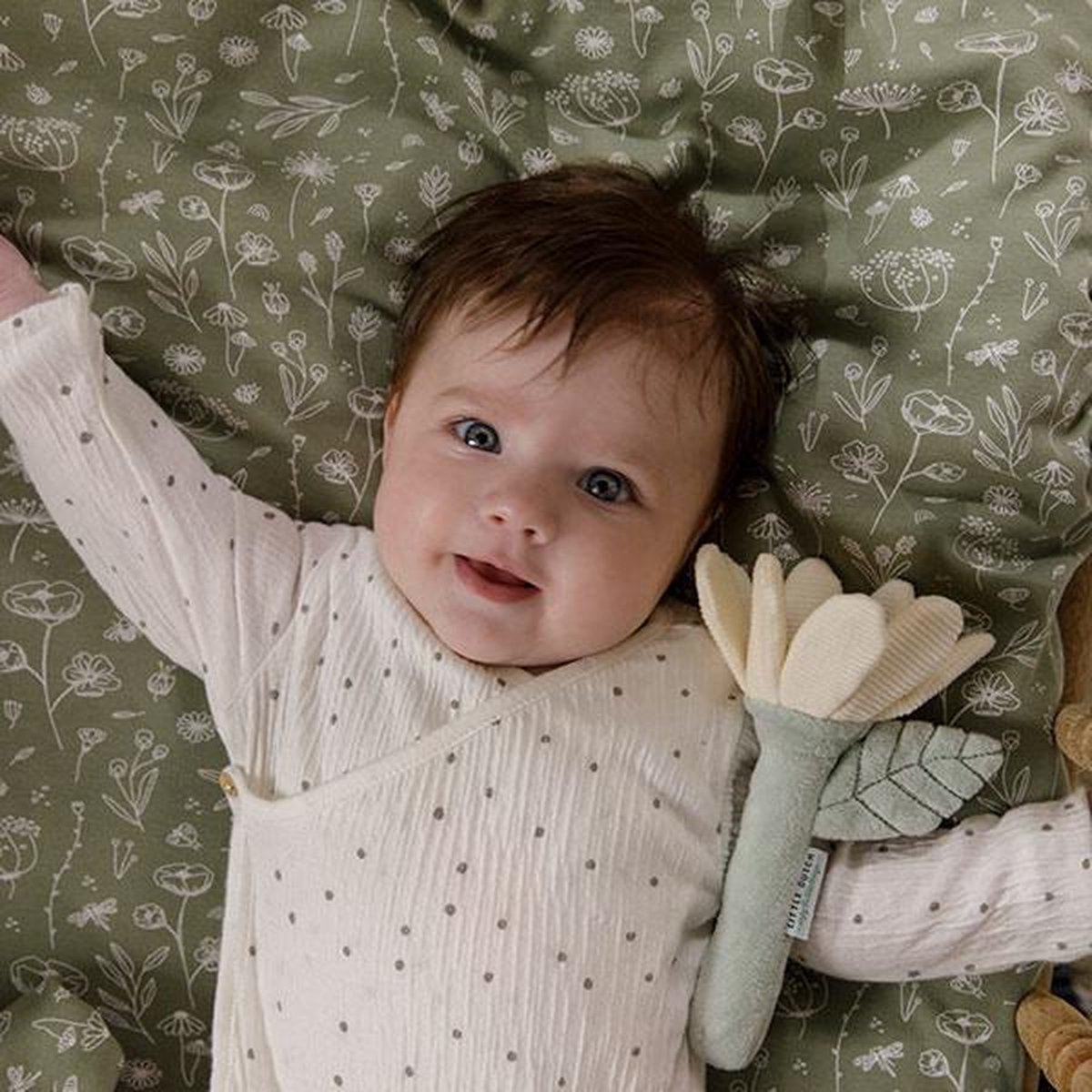 Little Dutch - Sonajero Flor - Groen