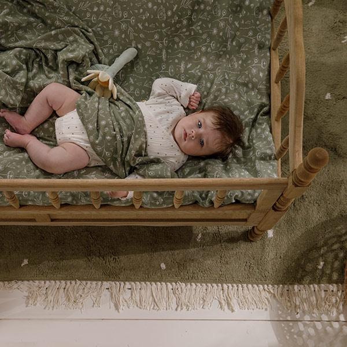 Little Dutch - Sonajero Flor - Groen