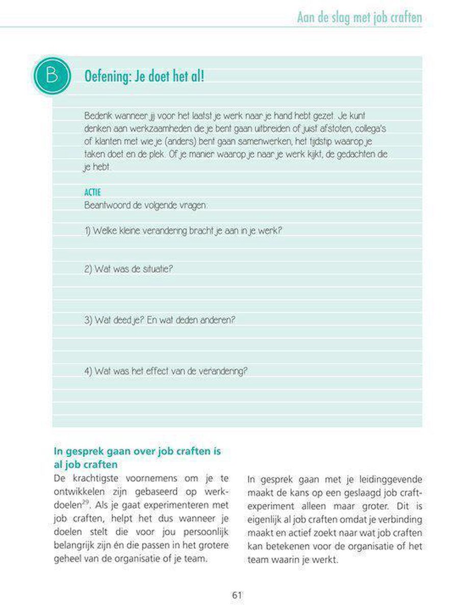 Aan de slag met job craften