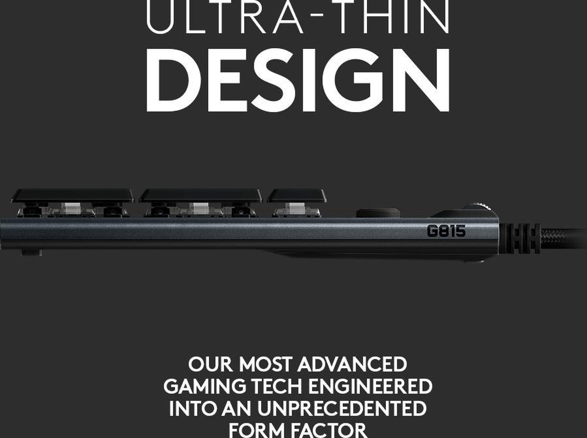 Logitech G G815 - Mechanisch Gaming Toetsenbord - Frans AZERTY / - Zwart