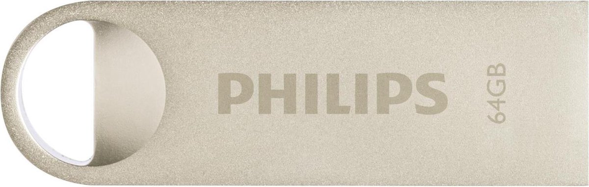 Philips FM64FD160B - USB 2.0 64GB - Moon - Silver