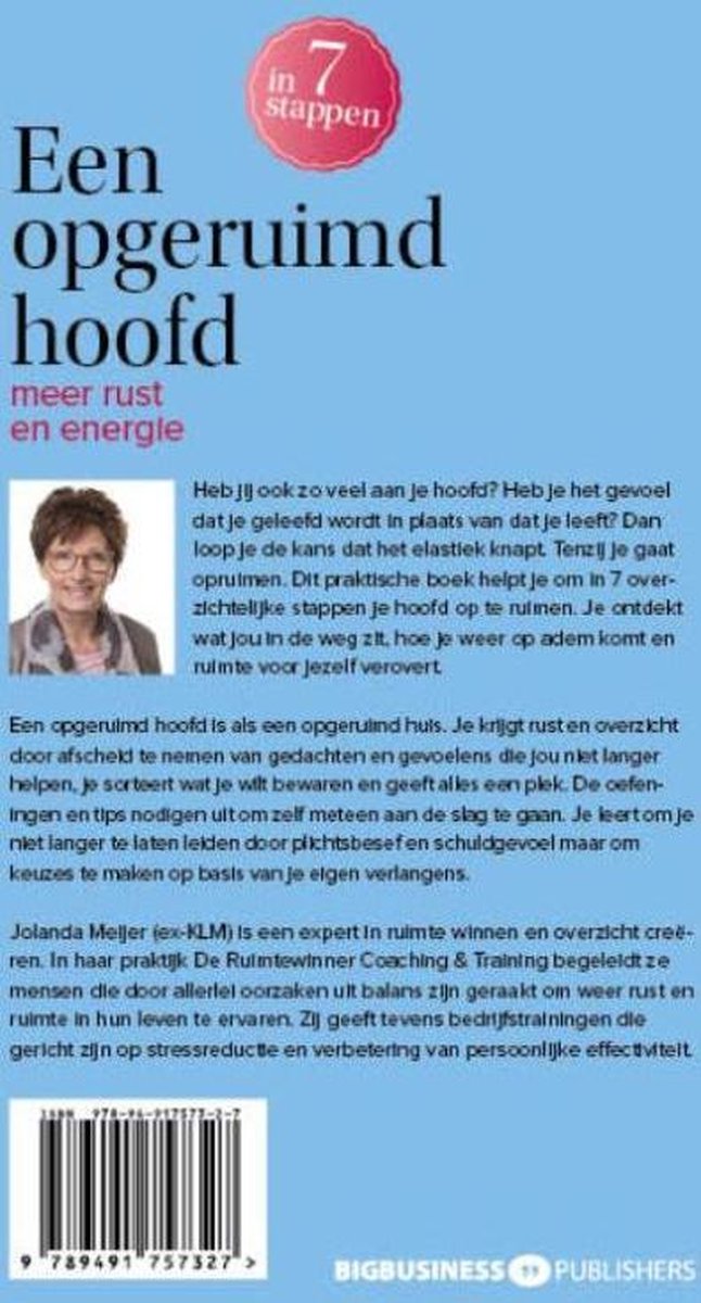 Een opgeruimd hoofd