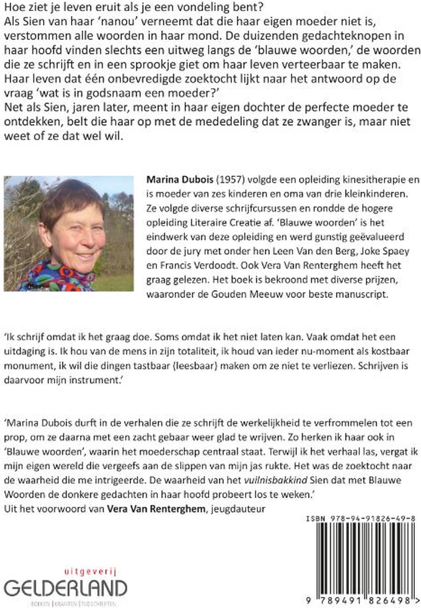 e woorden - Blauw
