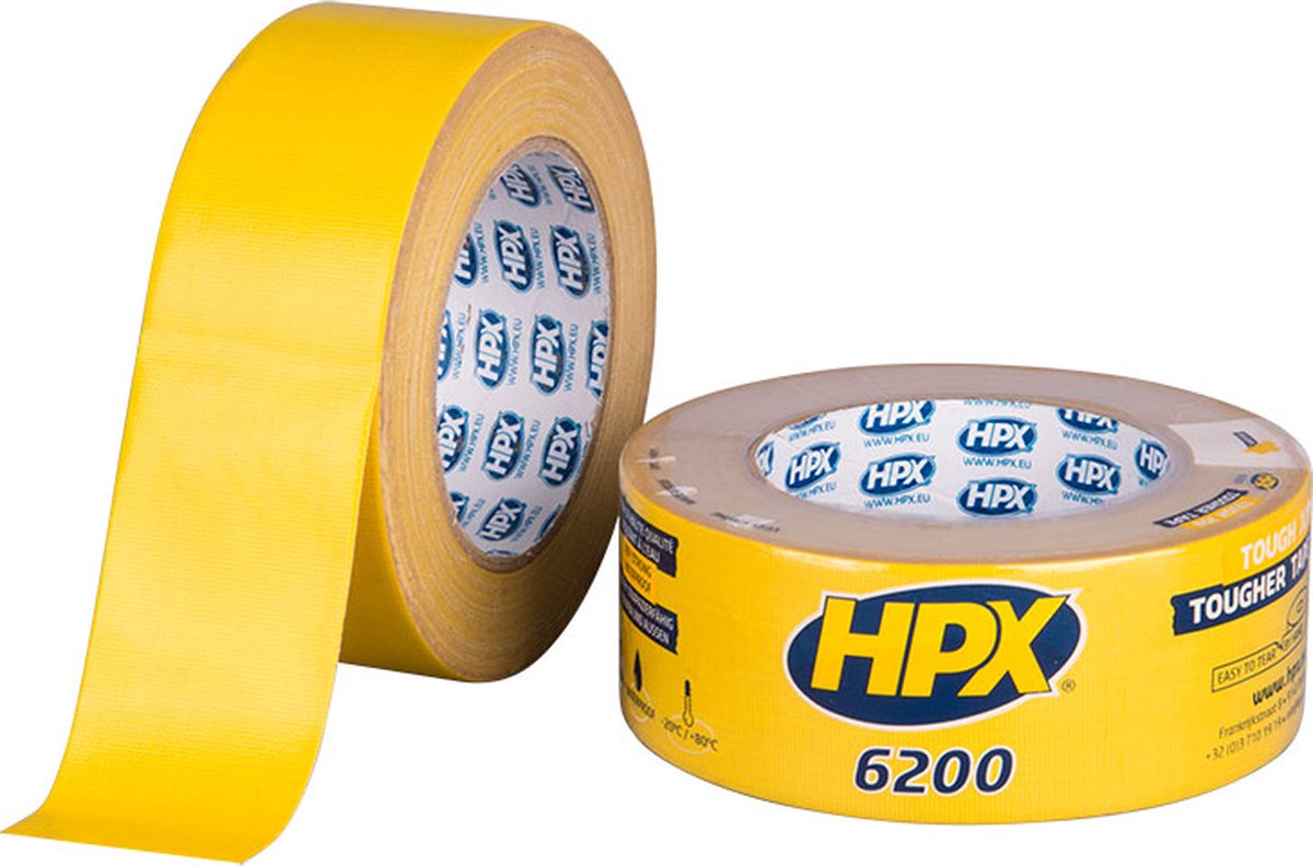 HPX Pantsertape | Geel | 48mm x 25m - CY5025