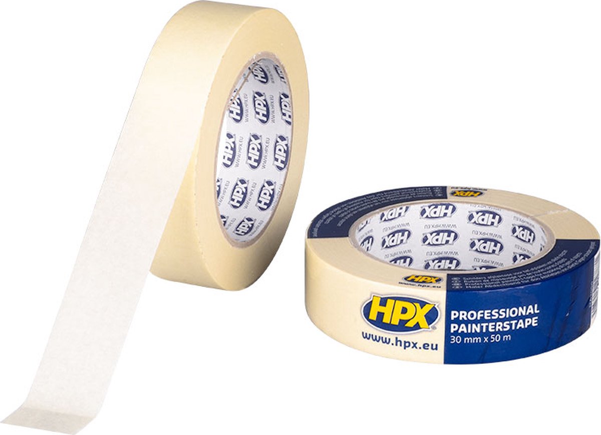 HPX Masking tape 60°C | Crèmewit | 30mm x 50m - MA3050