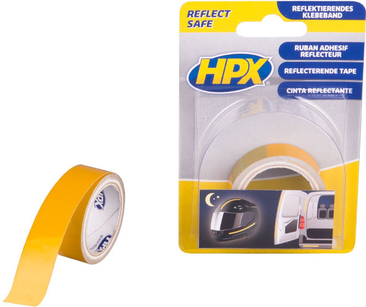 HPX Reflecterende tape | Geel | 19mm x 1,5m - ZC11