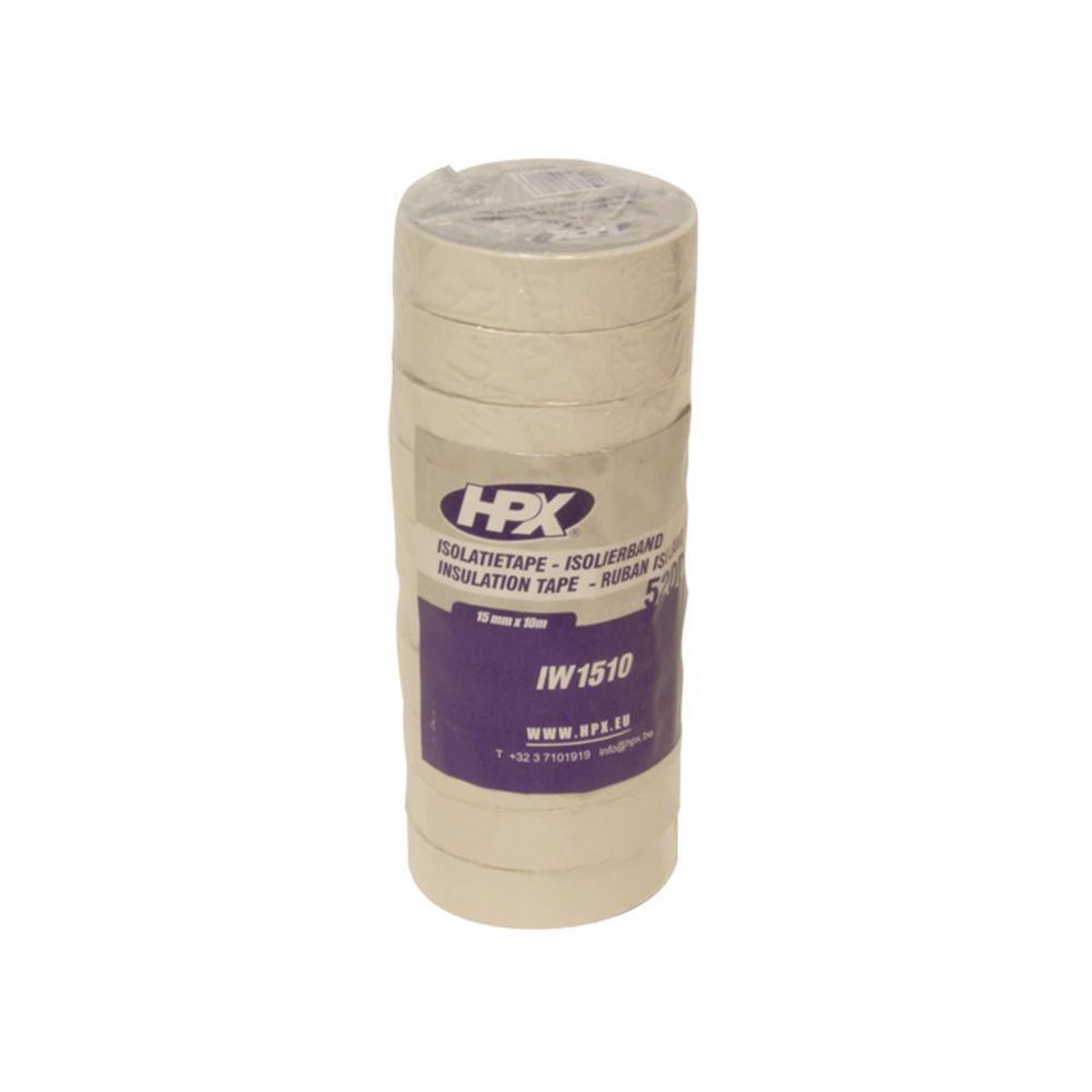 HPX PVC isolatietape VDE | Grijs | 19mm x 20m - IG1920