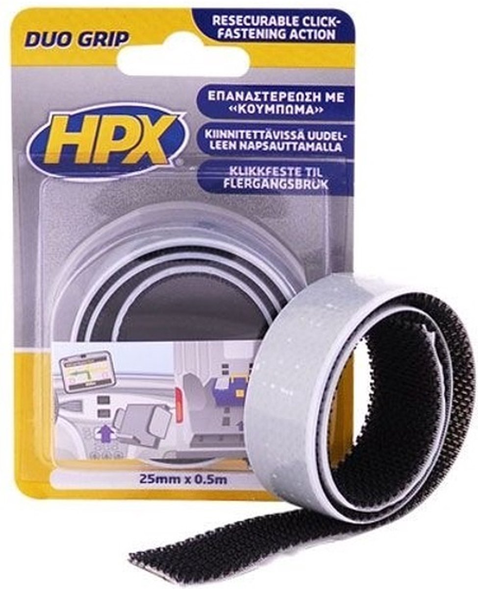 HPX Duo grip klikband | 25mm x 0,5m - DG2500