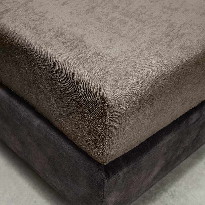 Fresh & Co Luxe Badstof Hoeslaken Kleur: Taupe, 80/90 x 200/210/220 cm