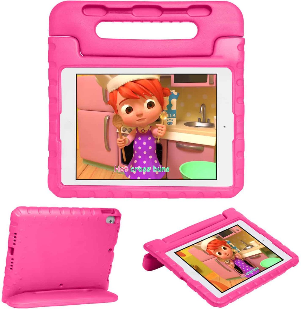 Solidenz EVA iPad Hoes voor kids - iPad 9 - iPad 8 - iPad 7 - 10.2 inch - Roze