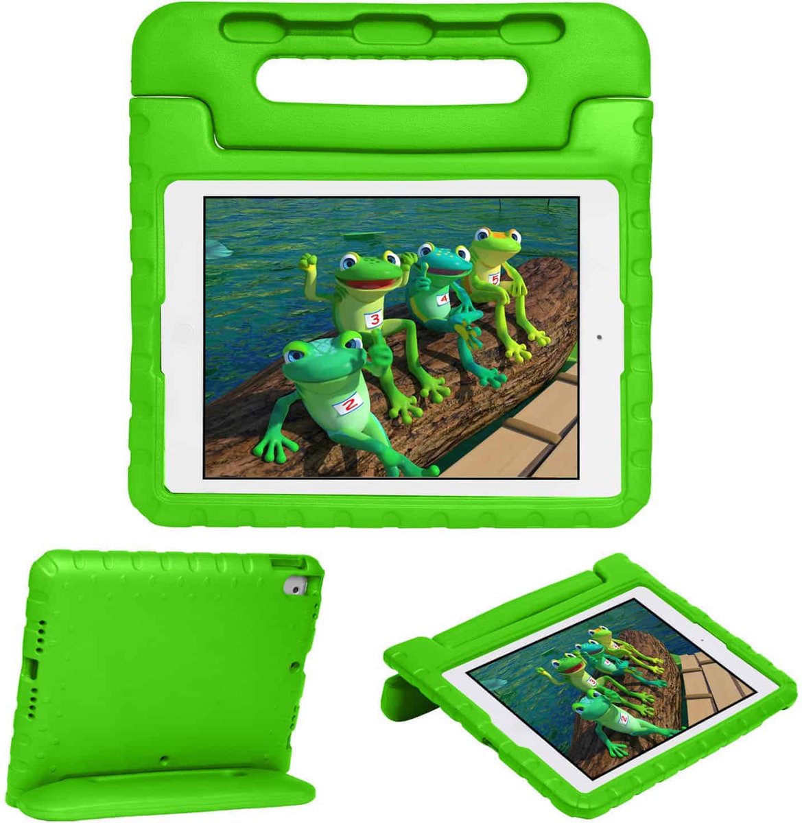 Solidenz EVA iPad Hoes voor kids - iPad 9 - iPad 8 - iPad 7 - 10.2 inch - Groen