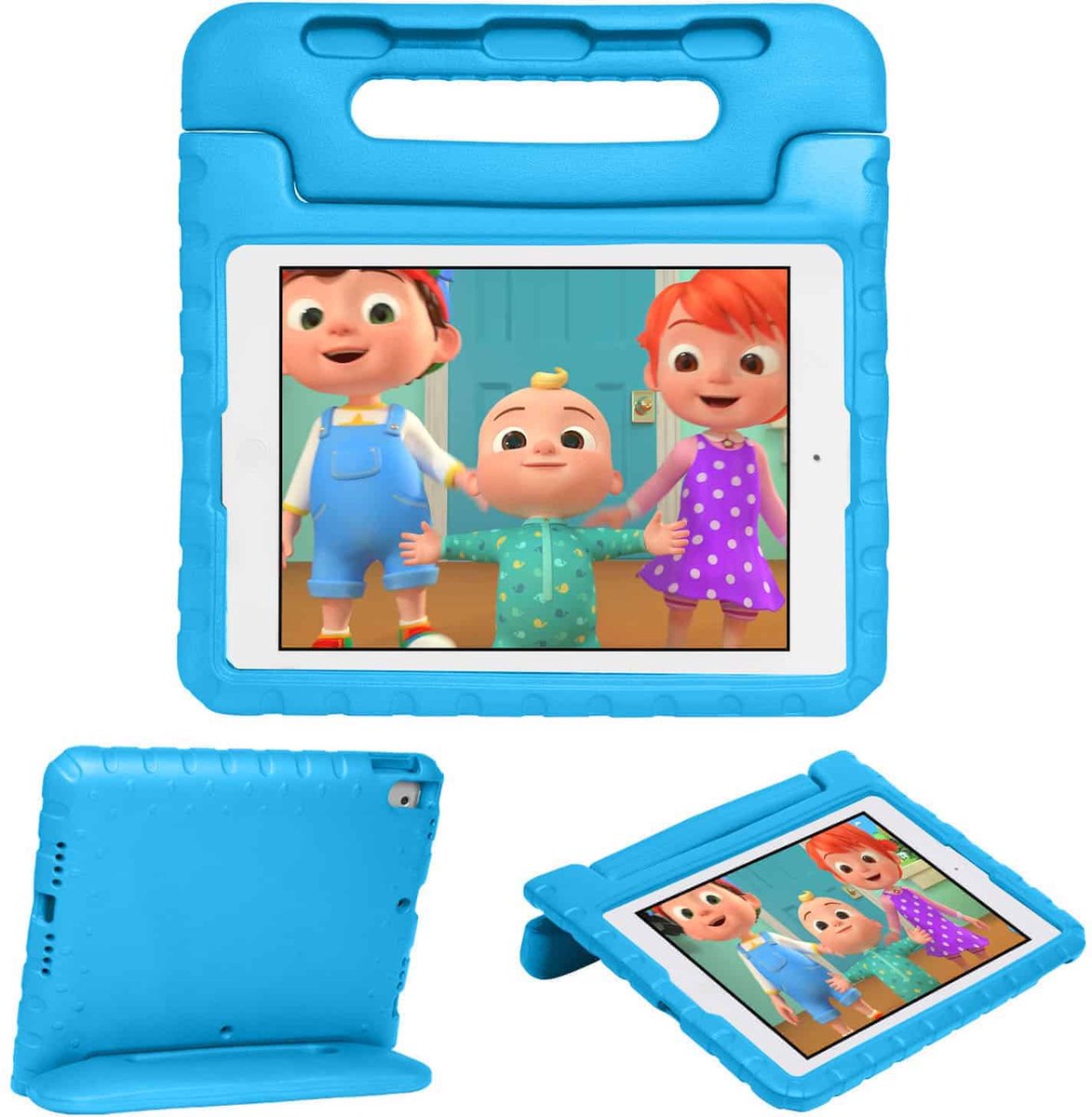 Solidenz EVA iPad Hoes voor kids - iPad 9 - iPad 8 - iPad 7 - 10.2 inch - Blauw