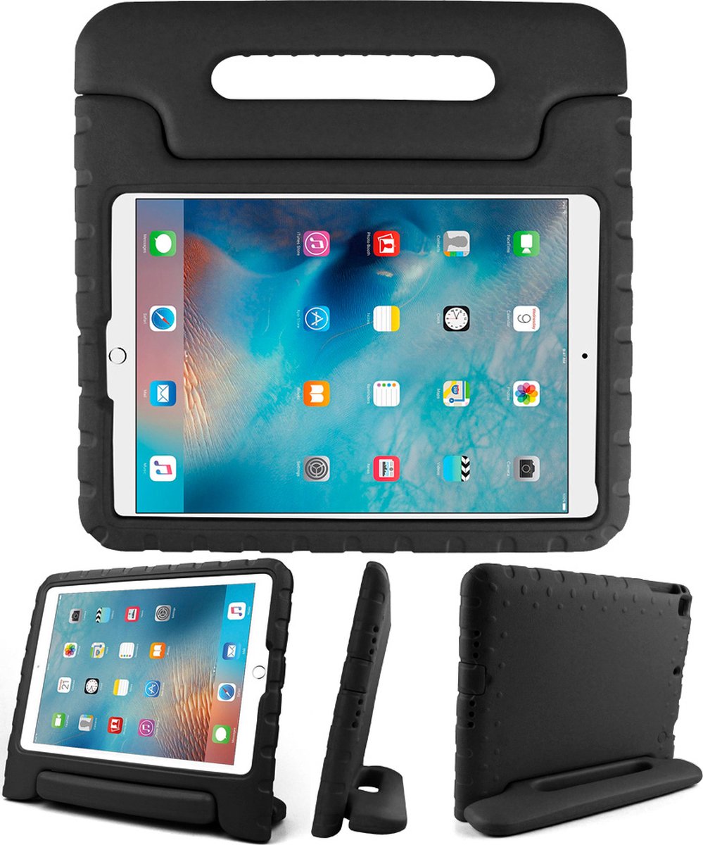 Solidenz EVA iPad Hoes voor kids - iPad 2018 / 2017 / Air 1 / Air 2 - 9.7 inch - Zwart