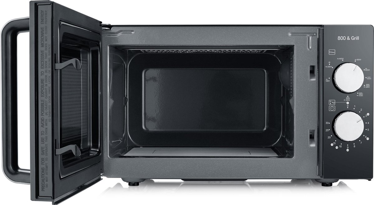 Severin - Microondas 20 Litros Con Grill - MW 7762 Negro - Zwart
