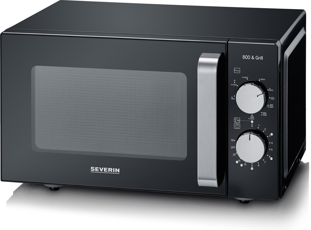 Severin - Microondas 20 Litros Con Grill - MW 7762 Negro - Zwart