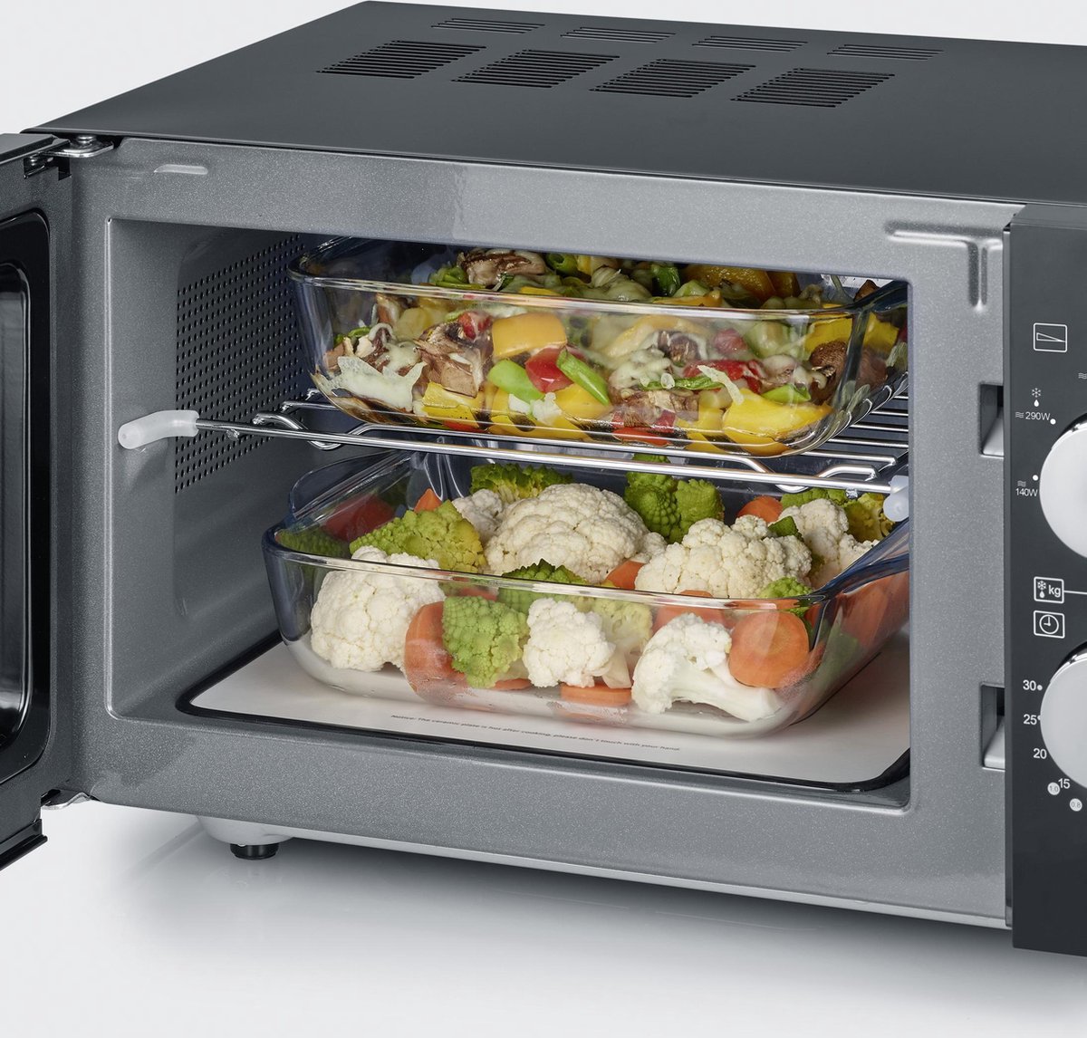 Severin - Microondas 20 Litros Con Grill - MW 7762 Negro - Zwart