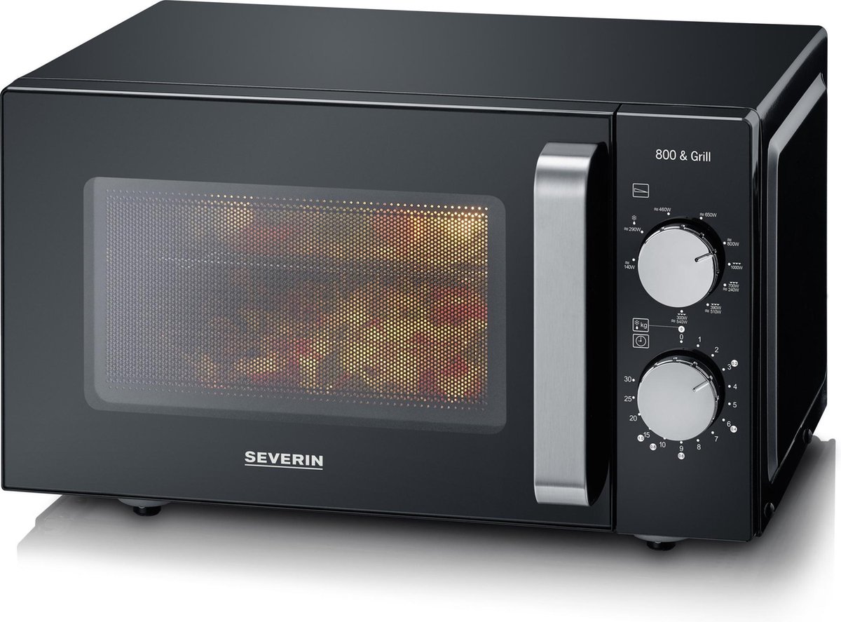 Severin - Microondas 20 Litros Con Grill - MW 7762 Negro - Zwart