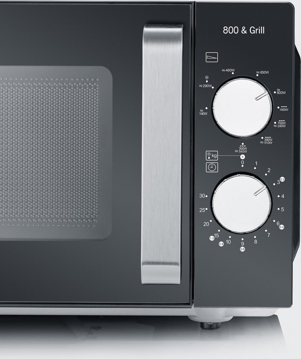 Severin - Microondas 20 Litros Con Grill - MW 7762 Negro - Zwart