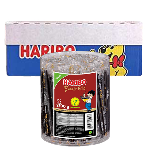 HARIBO - Bonner Gold Drop Sticks - 6x 150 stuks