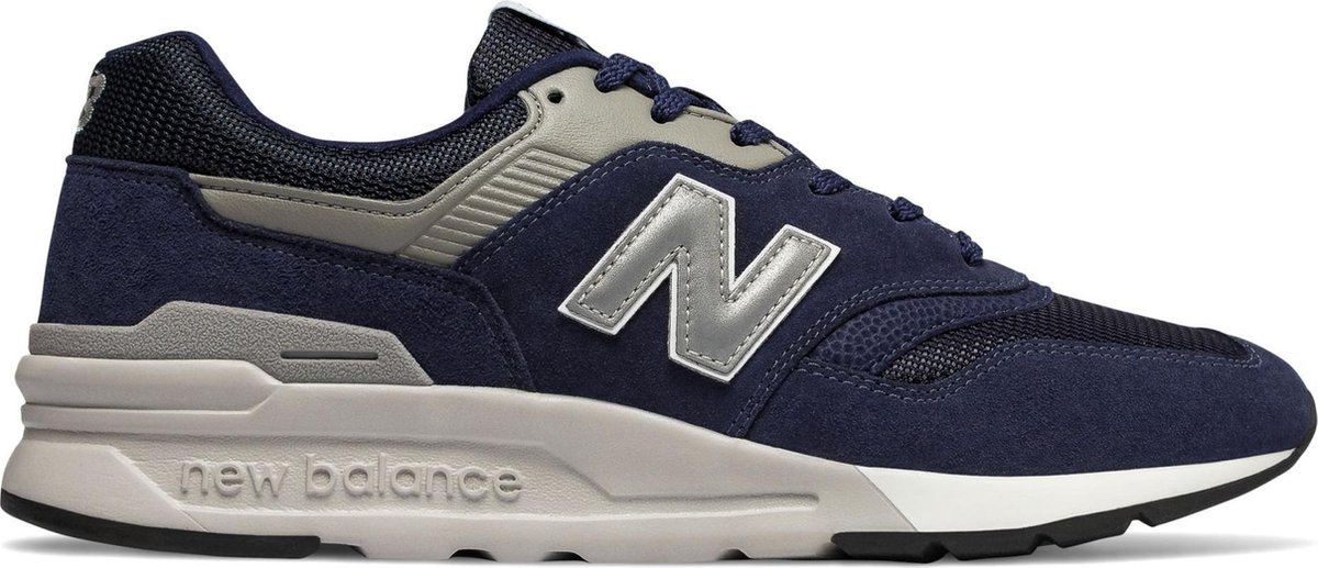 new balance - Zapatillas De Hombre En Ante De Color Azul Marino Con Logo Lateral - Blauw