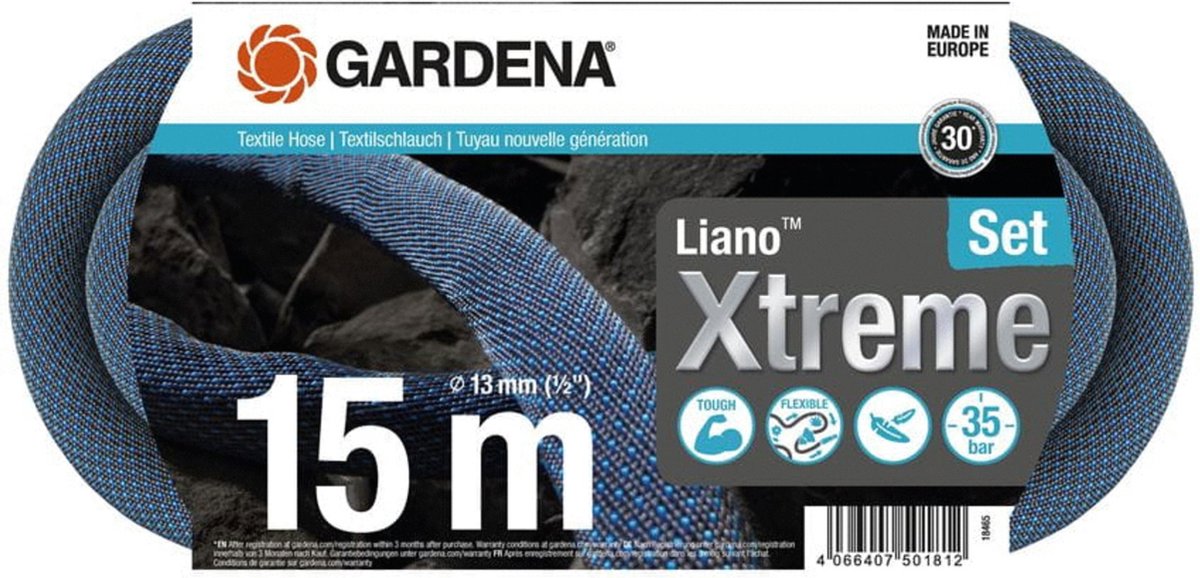 GARDENA Liano Textiel-Slang Xtreme Set - Slang - 15 m